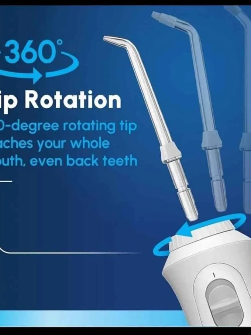 Waterpik Cordless Pearl Water Flosser Rechargeable Oral Irrigator 4 Tips ADA A3